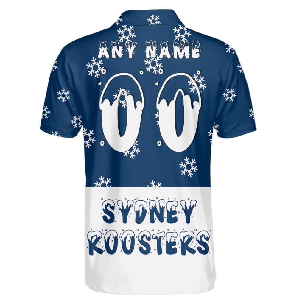NRL Sydney Roosters Christmas | Custom Name & Number | Hoodie/Zip/T-Shirt/Knitted Sweaters/Polo