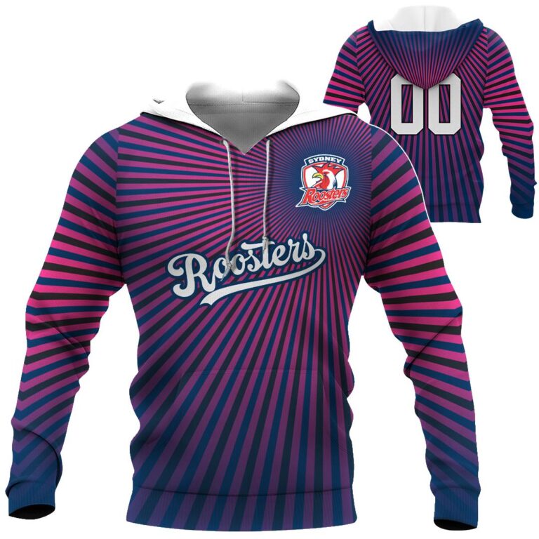 NRL Sydney Roosters | Custom Name & Number | Hoodie/Zip/T-Shirt/Long Sleeve