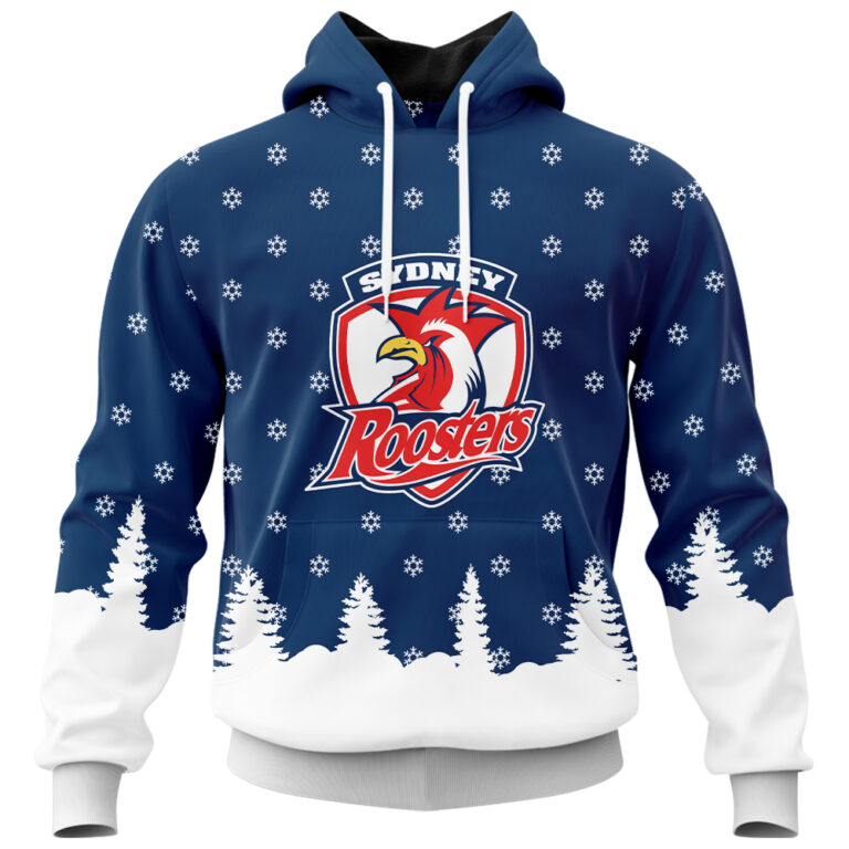 NRL Sydney Roosters Christmas Kid Kid Hoodie/Zip/T-Shirt/Polo/Knitted Sweaters/Long Paint