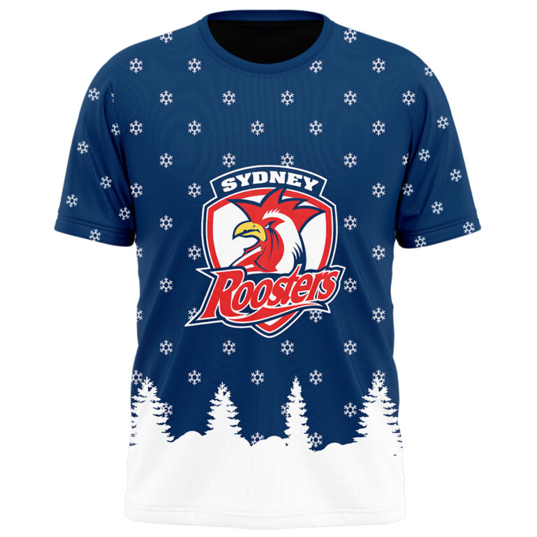 NRL Sydney Roosters Christmas Kid Kid Hoodie/Zip/T-Shirt/Polo/Knitted Sweaters/Long Paint