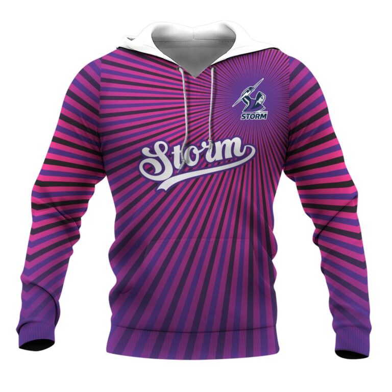 NRL Melbourne Storm | Custom Name & Number | Hoodie/Zip/T-Shirt/Long Sleeve