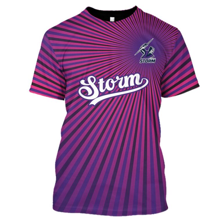 NRL Melbourne Storm | Custom Name & Number | Hoodie/Zip/T-Shirt/Long Sleeve