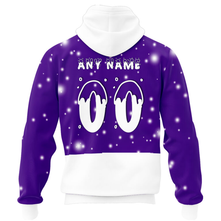 NRL Melbourne Storm Christmas | Custom Name & Number | Hoodie/Zip/T-Shirt/Knitted Sweaters/Polo