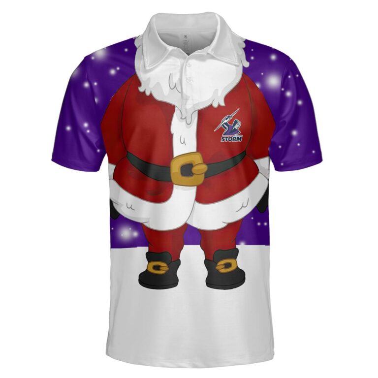 NRL Melbourne Storm Christmas | Custom Name & Number | Hoodie/Zip/T-Shirt/Knitted Sweaters/Polo