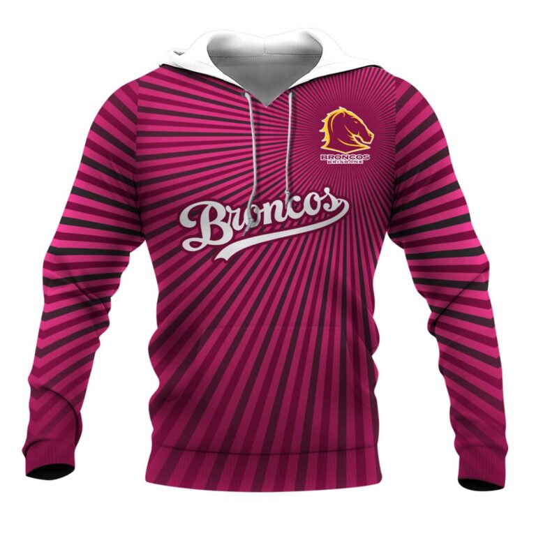 NRL Brisbane Broncos | Custom Name & Number | Hoodie/Zip/T-Shirt/Long Sleeve