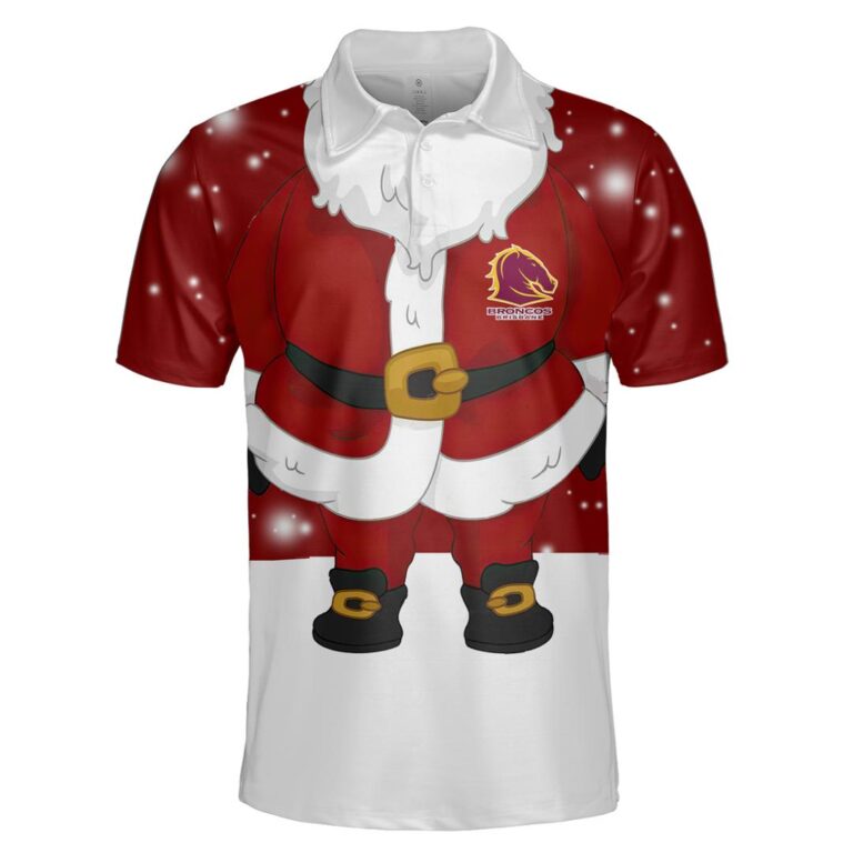 NRL Brisbane Broncos Christmas | Custom Name & Number | Hoodie/Zip/T-Shirt/Knitted Sweaters/Polo