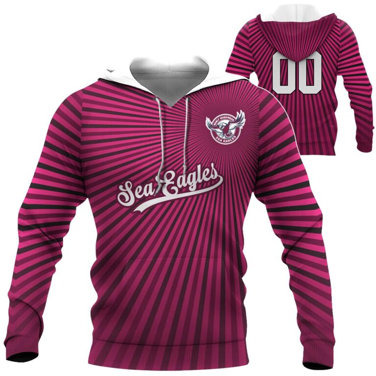 NRL Manly Warringah Sea Eagles | Custom Name & Number | Hoodie/Zip/T-Shirt/Long Sleeve