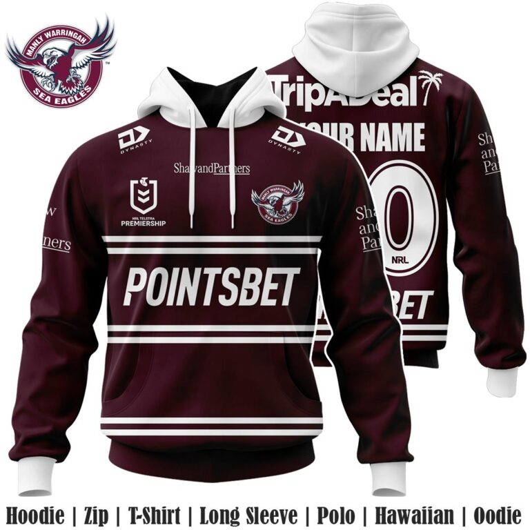 NRL Manly Warringah Sea Eagles Jersey 2022 Hoodie/Zip/T-Shirt/Long Sleeve/Hawaiian