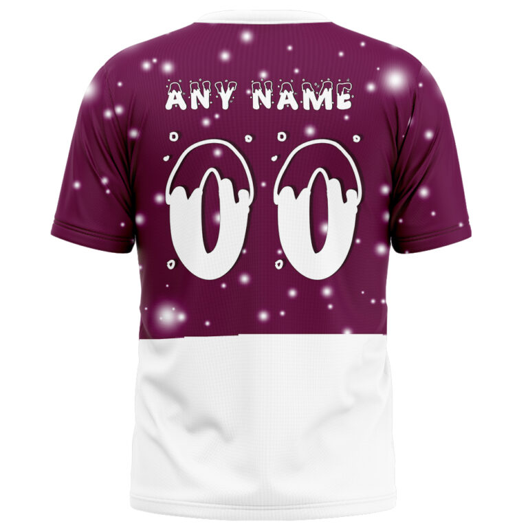 NRL Manly Warringah Sea Eagles Christmas | Custom Name & Number | Hoodie/Zip/T-Shirt/Knitted Sweaters/Polo