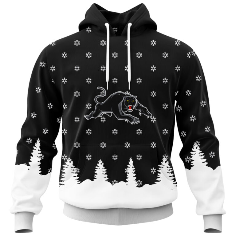 NRL Penrith Panthers Christmas Kid Kid Hoodie/Zip/T-Shirt/Polo/Knitted Sweaters/Long Paint