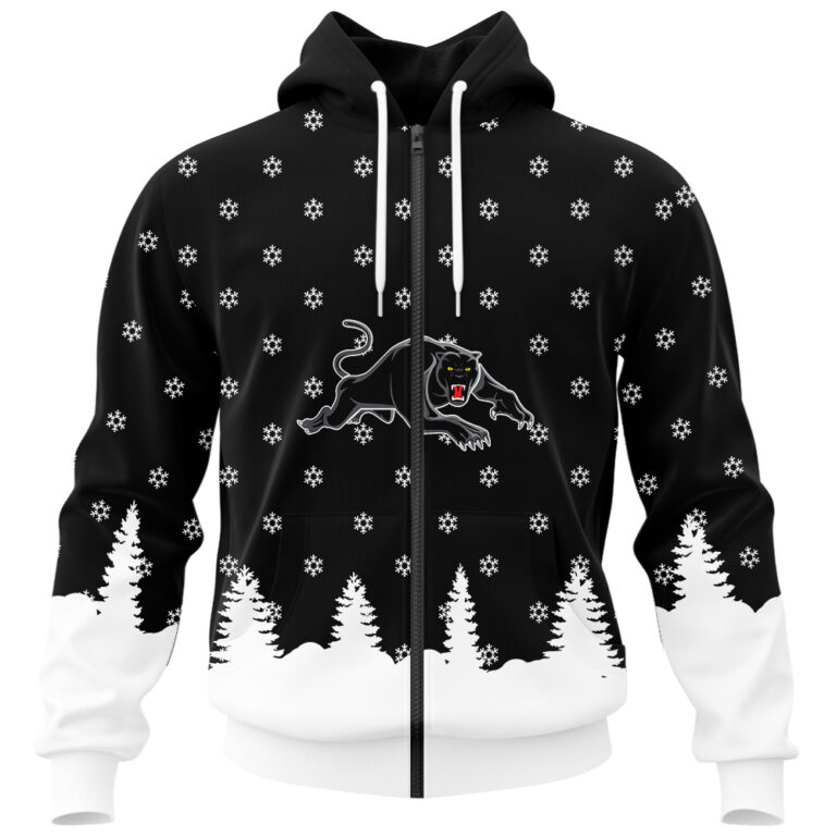 NRL Penrith Panthers Christmas Kid Kid Hoodie/Zip/T-Shirt/Polo/Knitted Sweaters/Long Paint