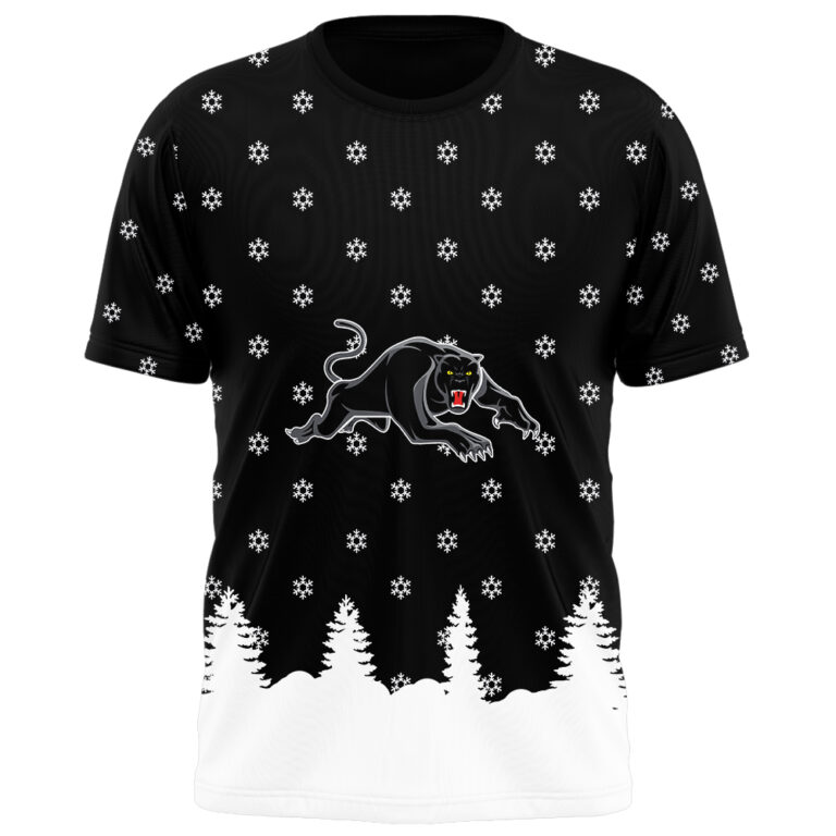 NRL Penrith Panthers Christmas Kid Kid Hoodie/Zip/T-Shirt/Polo/Knitted Sweaters/Long Paint