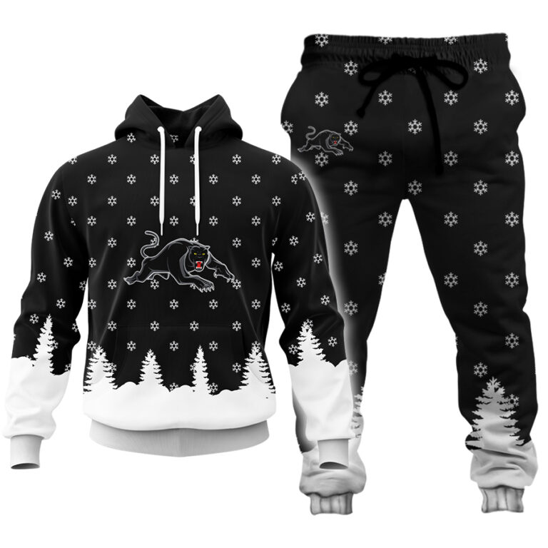 NRL Penrith Panthers Christmas Kid Kid Hoodie/Zip/T-Shirt/Polo/Knitted Sweaters/Long Paint