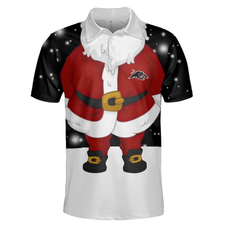 NRL Penrith Panthers Christmas | Custom Name & Number | Hoodie/Zip/T-Shirt/Knitted Sweaters/Polo
