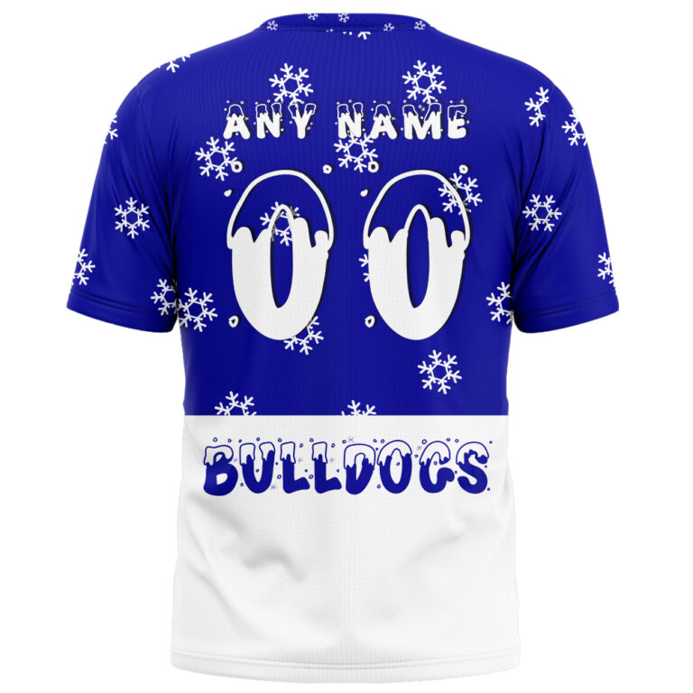 NRL Canterbury Bankstown Bulldogs Christmas | Custom Name & Number | Hoodie/Zip/T-Shirt/Knitted Sweaters/Polo