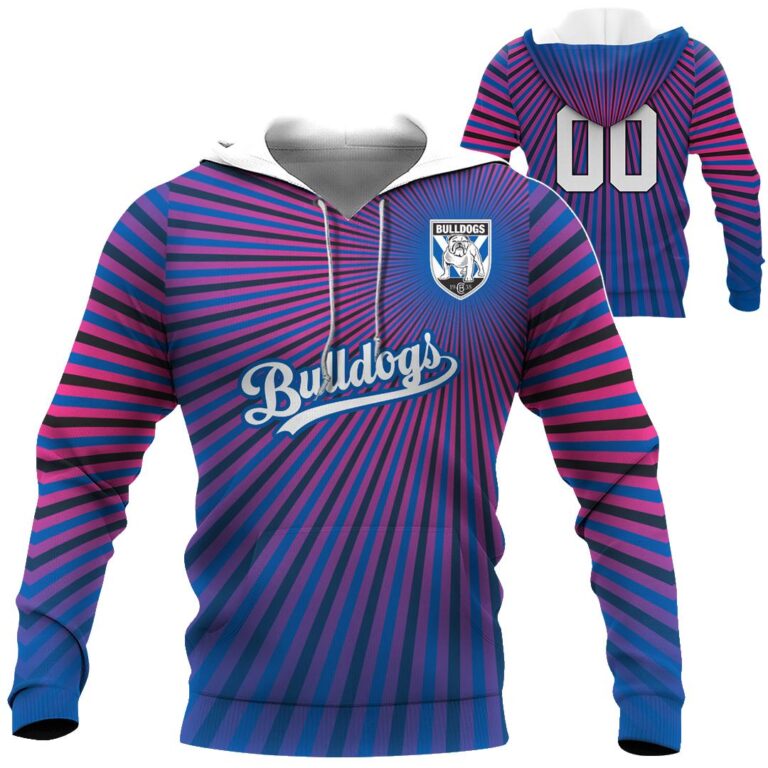 NRL Canterbury Bankstown Bulldogs - | Custom Name & Number | Hoodie/Zip/T-Shirt/Long Sleeve