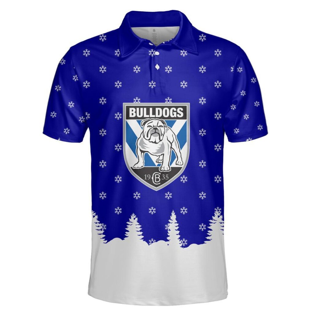 NRL Canterbury Bankstown Bulldogs Christmas Kid Kid Hoodie/Zip/T-Shirt/Polo/Knitted Sweaters/Long Paint