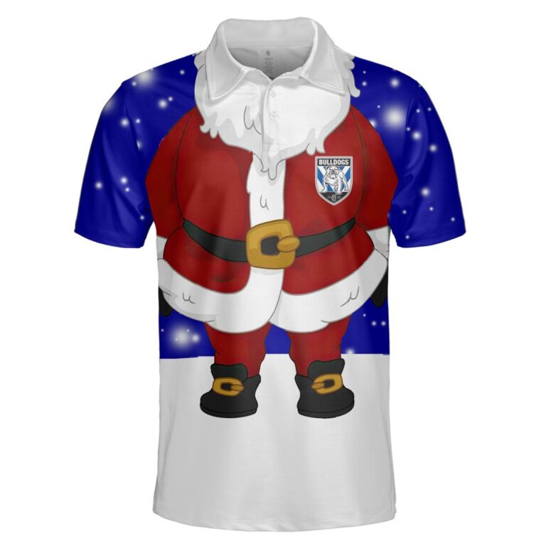 NRL Canterbury Bankstown Bulldogs Christmas | Custom Name & Number | Hoodie/Zip/T-Shirt/Knitted Sweaters/Polo
