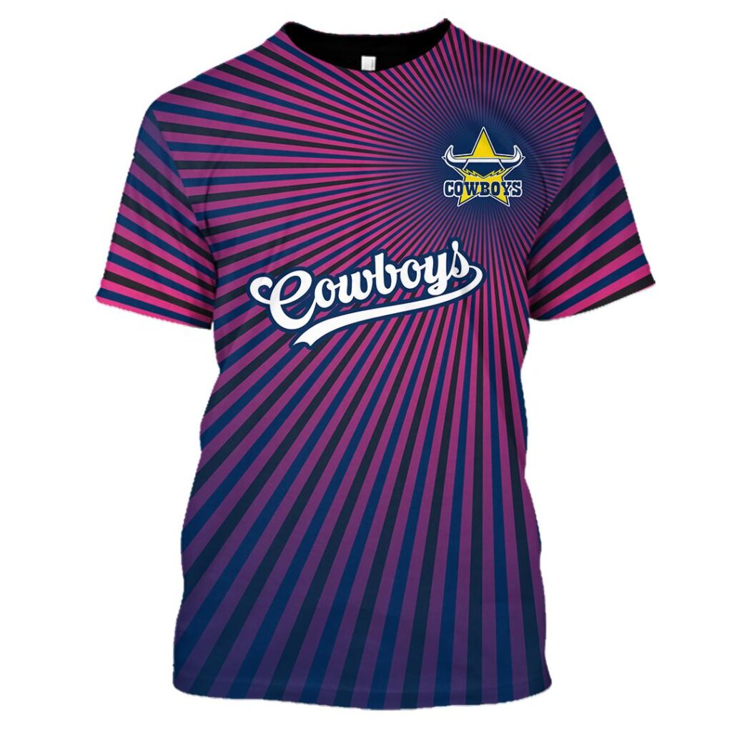 NRL North Queensland Cowboys | Custom Name & Number | Hoodie/Zip/T-Shirt/Long Sleeve