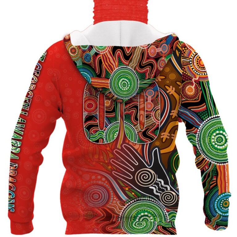 NRL St George Illawarra Dragons . | Cuom Name & Number | Hoodie/Zip/T-Shirt/Long Sleeve