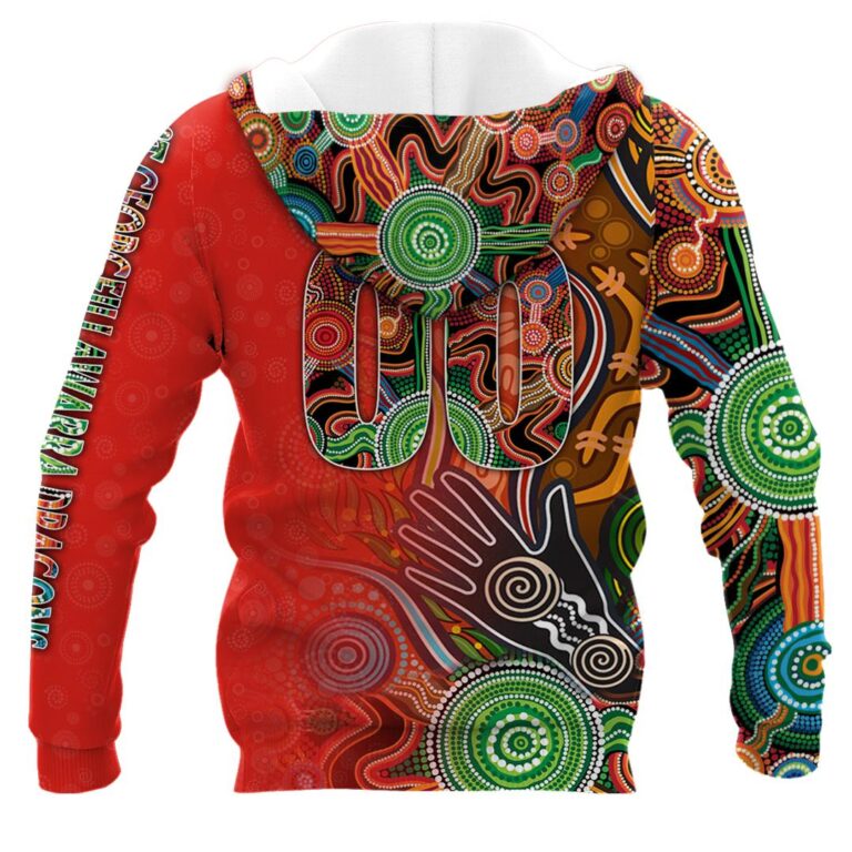 NRL St George Illawarra Dragons . | Cuom Name & Number | Hoodie/Zip/T-Shirt/Long Sleeve