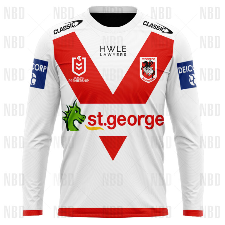 NRL St. George Illawarra Dragons Jersey 2022 Hoodie/Zip/T-Shirt/Long Sleeve/Hawaiian