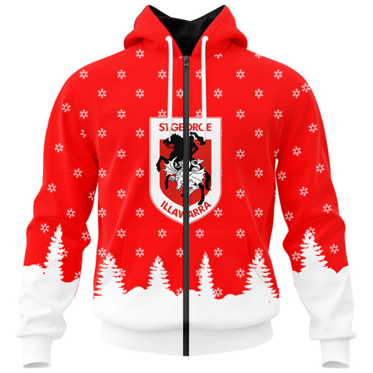 NRL St. George Illawarra Dragons Christmas Kid Kid Hoodie/Zip/T-Shirt/Polo/Knitted Sweaters/Long Paint