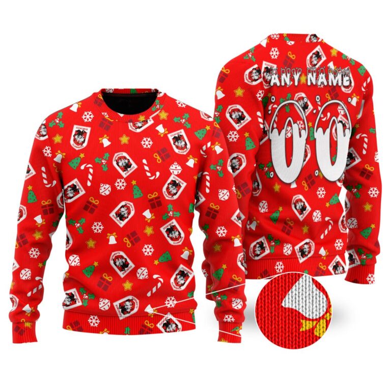 NRL St. George Illawarra Dragons Christmas | Custom Name & Number | Hoodie/Zip/T-Shirt/Knitted Sweaters/Polo