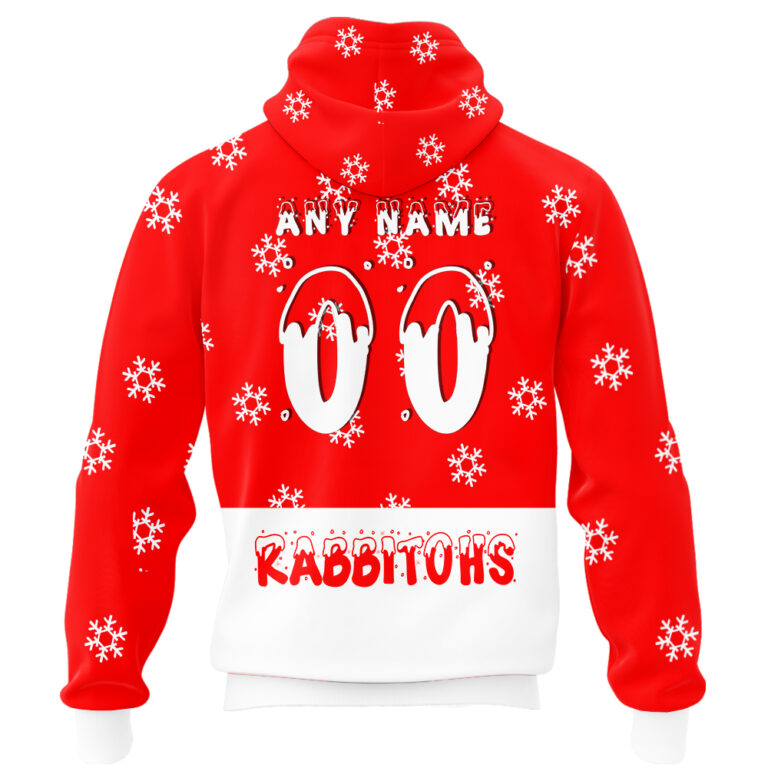 NRL South Sydney Rabbitohs Christmas | Custom Name & Number | Hoodie/Zip/T-Shirt/Knitted Sweaters/Polo