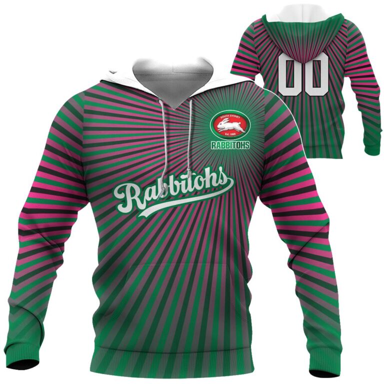 NRL South Sydney Rabbitohs | Custom Name & Number | Hoodie/Zip/T-Shirt/Long Sleeve