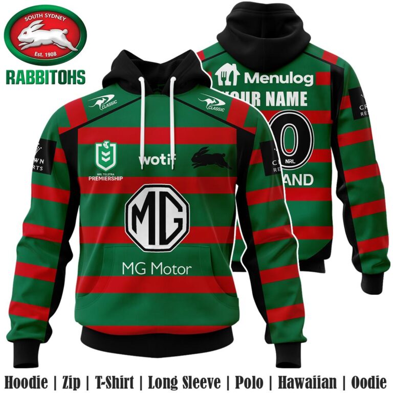 NRL South Sydney Rabbitohs Jersey 2022 Hoodie/Zip/T-Shirt/Long Sleeve/Hawaiian