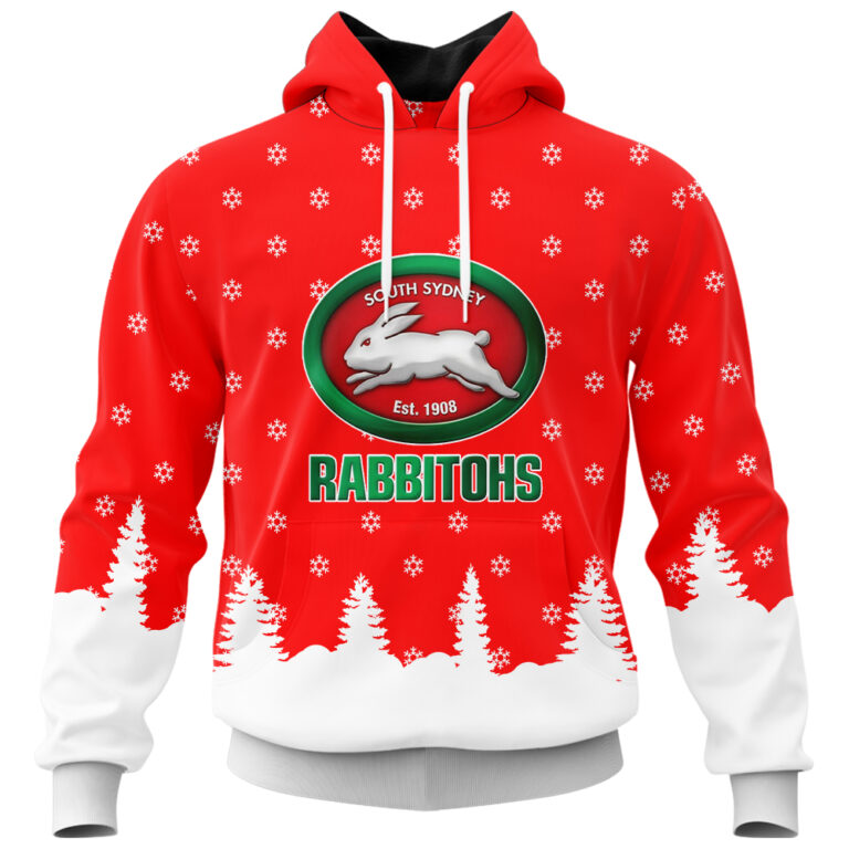NRL South Sydney Rabbitohs Christmas Kid Kid Hoodie/Zip/T-Shirt/Polo/Knitted Sweaters/Long Paint