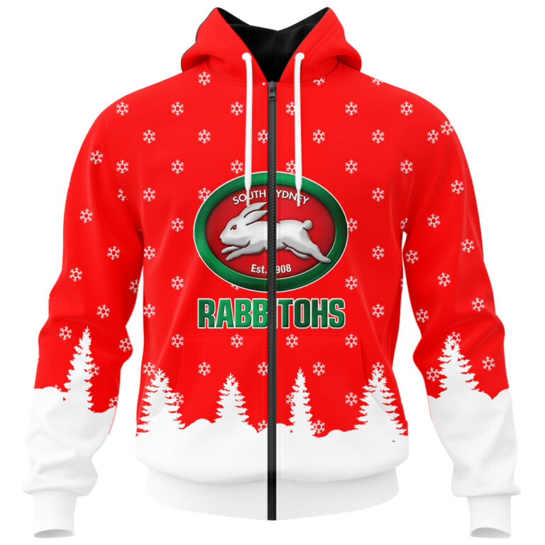NRL South Sydney Rabbitohs Christmas Kid Kid Hoodie/Zip/T-Shirt/Polo/Knitted Sweaters/Long Paint