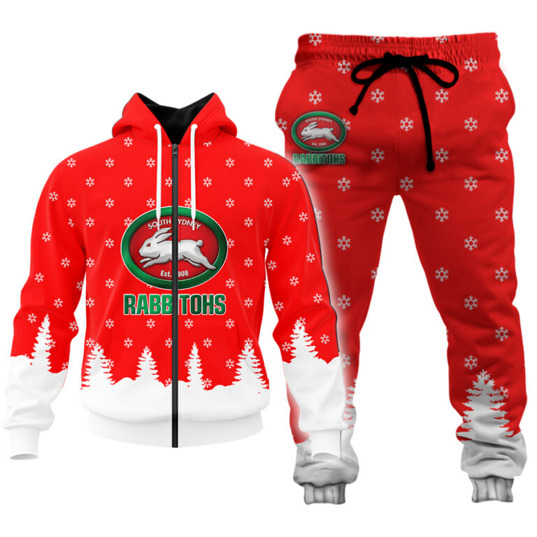 NRL South Sydney Rabbitohs Christmas Kid Kid Hoodie/Zip/T-Shirt/Polo/Knitted Sweaters/Long Paint