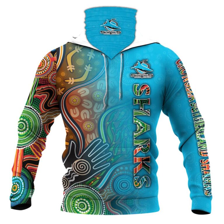 NRL Cronulla-Sutherland Sharks | Custom Name & Number | Hoodie/Zip/T-Shirt/Long Sleeve