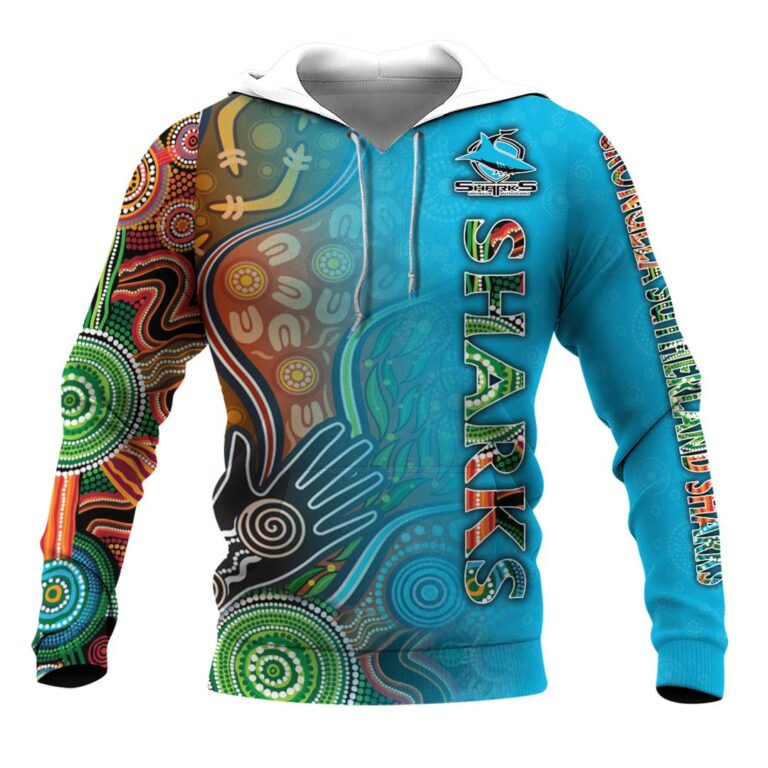 NRL Cronulla-Sutherland Sharks | Custom Name & Number | Hoodie/Zip/T-Shirt/Long Sleeve