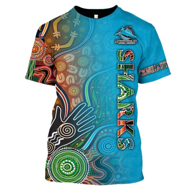 NRL Cronulla-Sutherland Sharks | Custom Name & Number | Hoodie/Zip/T-Shirt/Long Sleeve