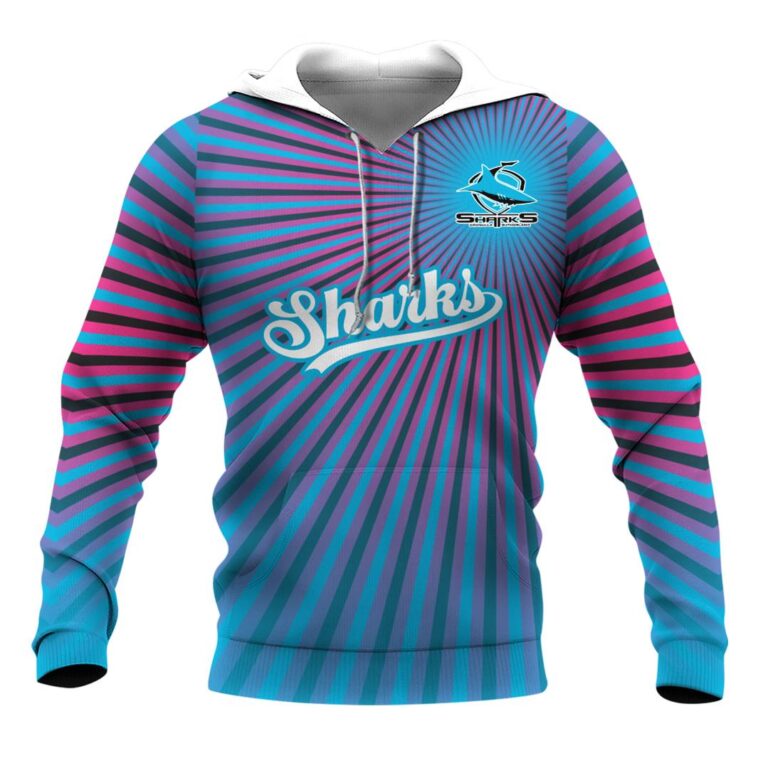 NRL Cronulla-Sutherland Sharks | Custom Name & Number | Hoodie/Zip/T-Shirt/Long Sleeve