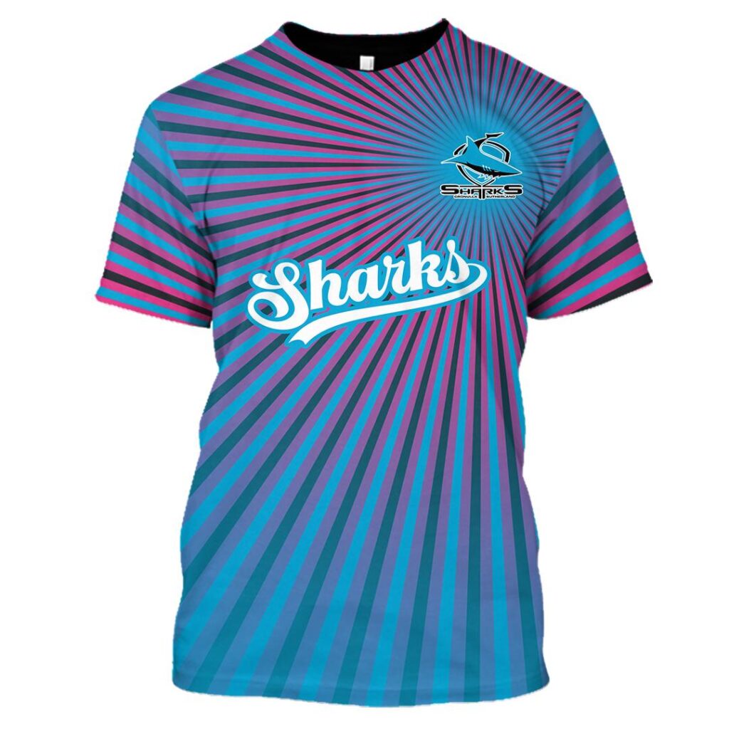 NRL Cronulla-Sutherland Sharks | Custom Name & Number | Hoodie/Zip/T-Shirt/Long Sleeve