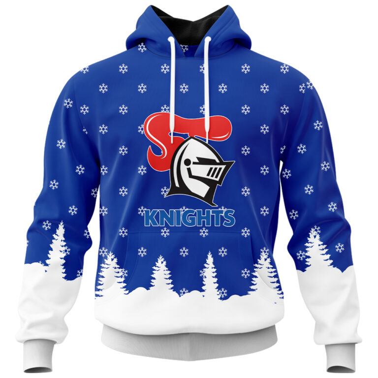 NRL Newcastle Knights Christmas Kid Kid Hoodie/Zip/T-Shirt/Polo/Knitted Sweaters/Long Paint