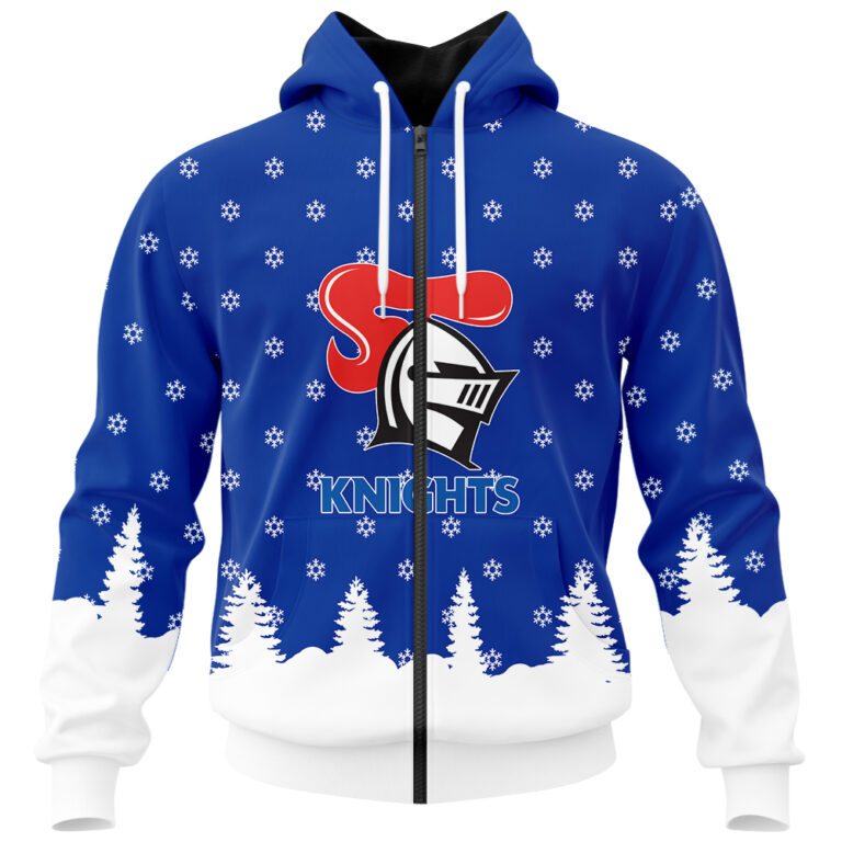 NRL Newcastle Knights Christmas Kid Kid Hoodie/Zip/T-Shirt/Polo/Knitted Sweaters/Long Paint