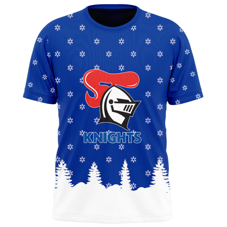 NRL Newcastle Knights Christmas Kid Kid Hoodie/Zip/T-Shirt/Polo/Knitted Sweaters/Long Paint