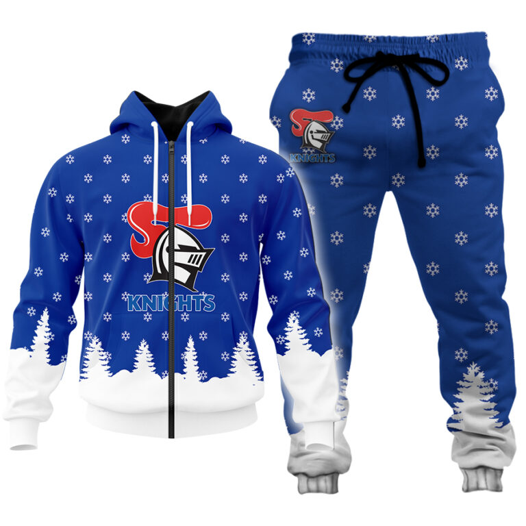 NRL Newcastle Knights Christmas Kid Kid Hoodie/Zip/T-Shirt/Polo/Knitted Sweaters/Long Paint