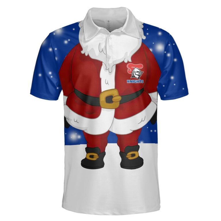 NRL Newcastle Knights Christmas | Custom Name & Number | Hoodie/Zip/T-Shirt/Knitted Sweaters/Polo