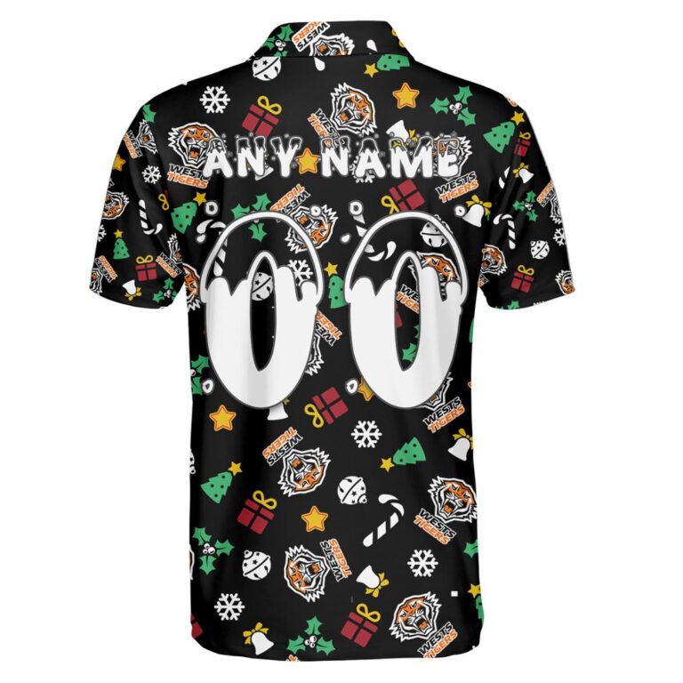 NRL Wests Tigers Christmas | Custom Name & Number | Hoodie/Zip/T-Shirt/Knitted Sweaters/Polo