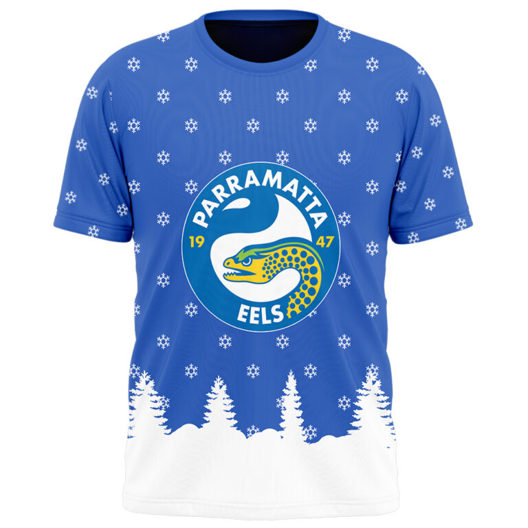 NRL Parramatta Eels Christmas Kid Kid Hoodie/Zip/T-Shirt/Polo/Knitted Sweaters/Long Paint
