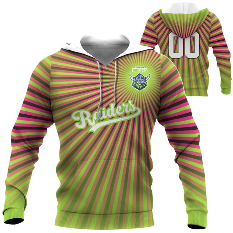 NRL Canberra Raiders | Custom Name & Number | Hoodie/Zip/T-Shirt/Long Sleeve