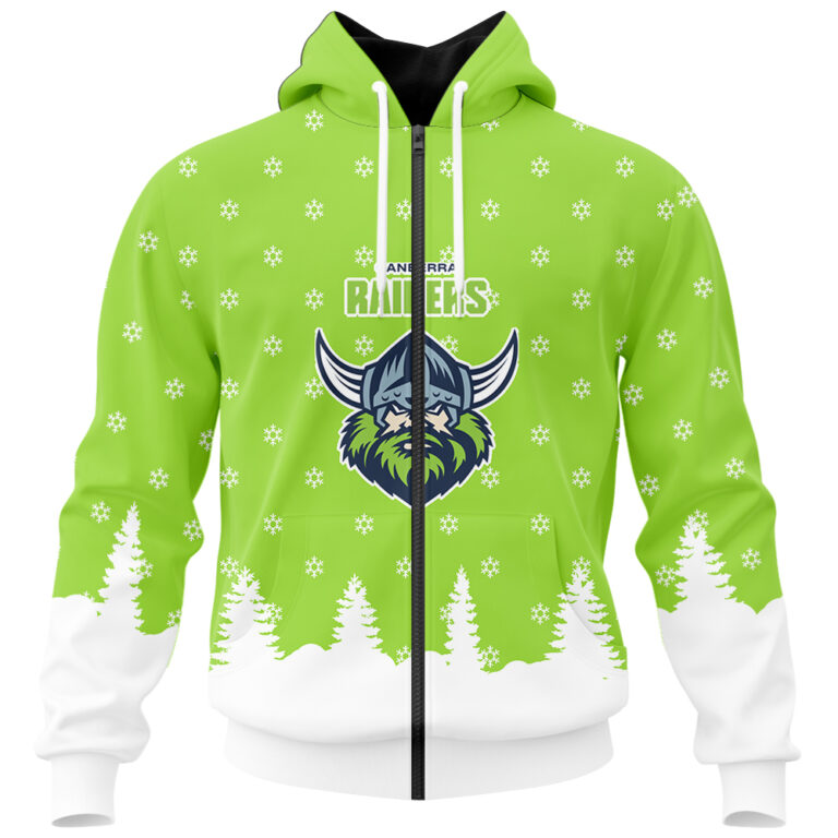 NRL Canberra Raiders Christmas Kid Kid Hoodie/Zip/T-Shirt/Polo/Knitted Sweaters/Long Paint