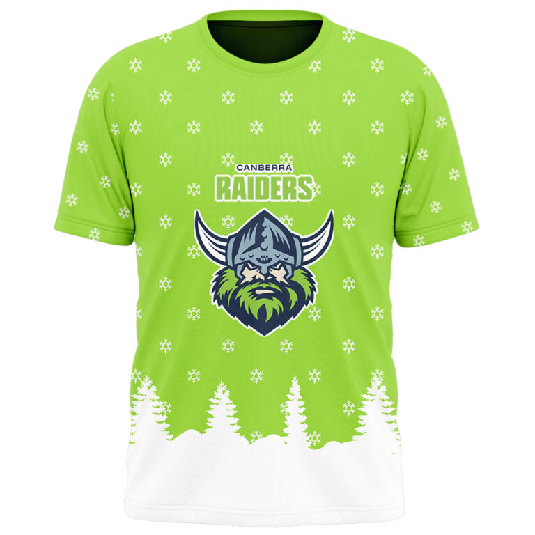 NRL Canberra Raiders Christmas Kid Kid Hoodie/Zip/T-Shirt/Polo/Knitted Sweaters/Long Paint