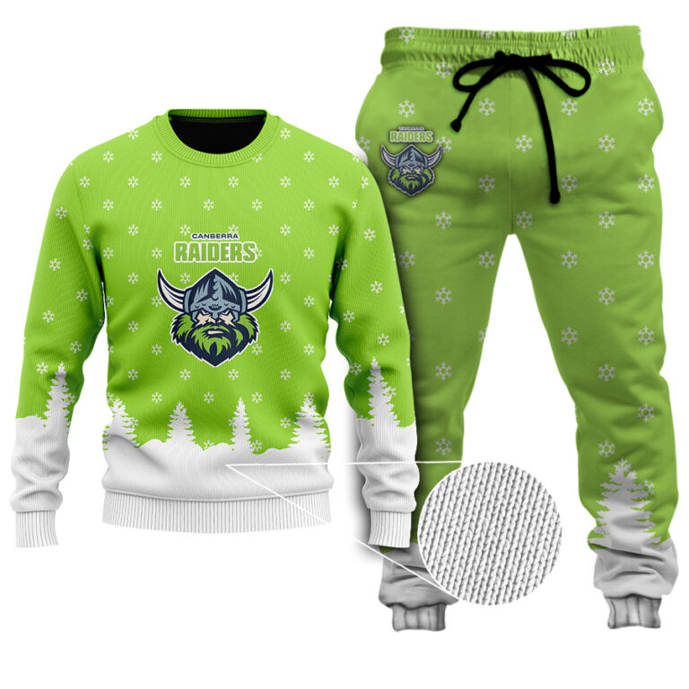 NRL Canberra Raiders Christmas Kid Kid Hoodie/Zip/T-Shirt/Polo/Knitted Sweaters/Long Paint
